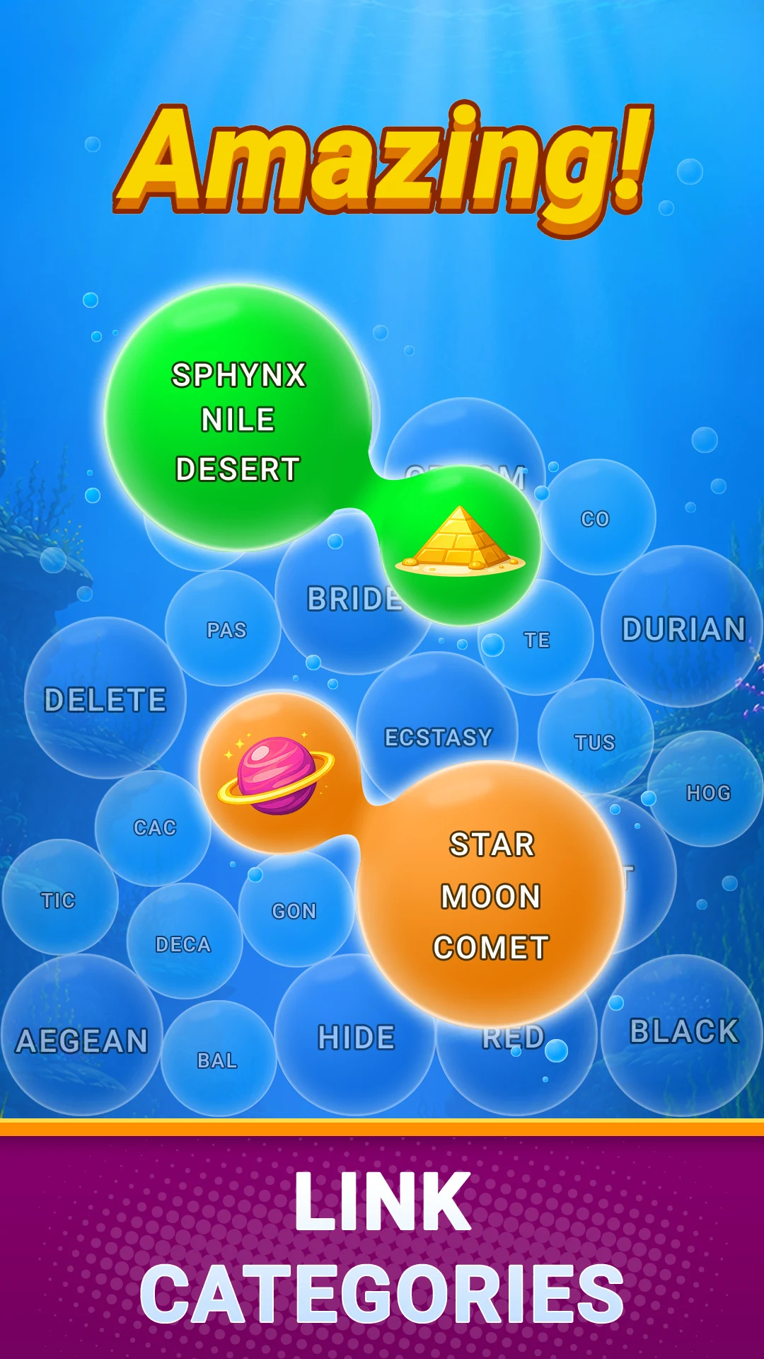 Bubble Sort: Word Puzzle screenshot