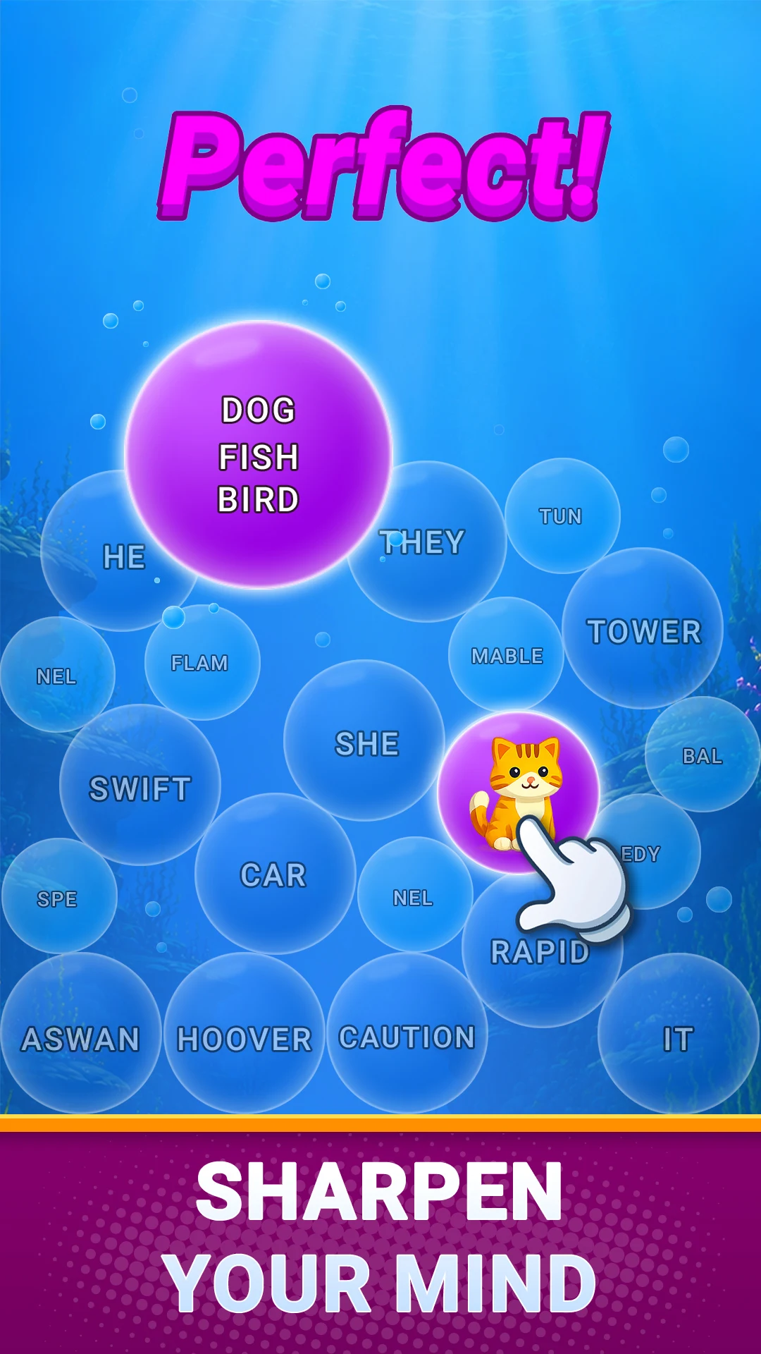 Bubble Sort: Word Puzzle screenshot
